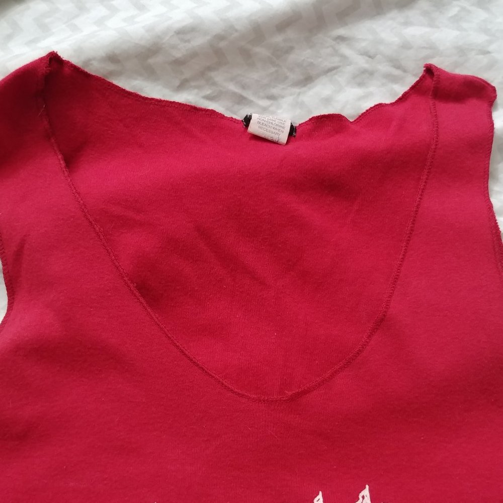 Vintage Womens 100%Cotton Fun Tank by Airport - Picture 5 of 8